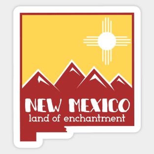 New Mexico Land Of Enchantment Shirt Sticker